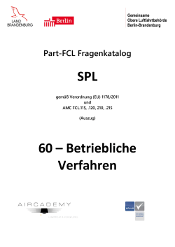SPL 60 – Betriebliche Verfahren