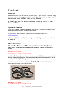 DroneControl - auf der Website von Janek Winz