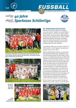 FUSSBALL FUSSBALL - Schulsport Kärnten