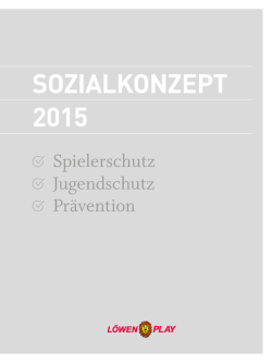 SOZIALKONZEPT 2015