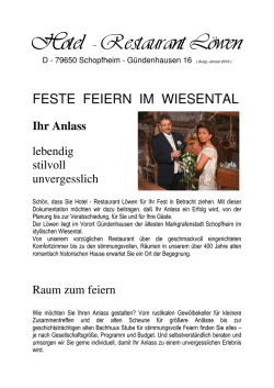 Ihr Anlass - Hotel - Restaurant