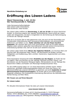 dieses Infobriefs - Löwen