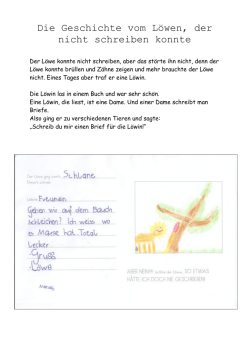 Die Geschichte vom Löwen, der nicht schreiben konnte