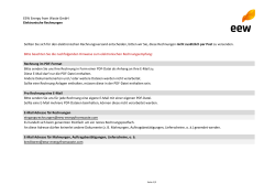EEW Energy from Waste GmbH Elektronische Rechnungen Sollten
