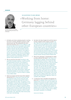Working from home: Germany lagging behind other European