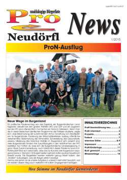 ProN-Ausflug - Pro Neudörfl