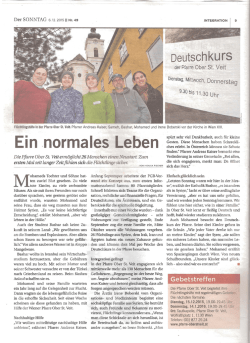 Ein normales Leben - Pfarre Ober St. Veit