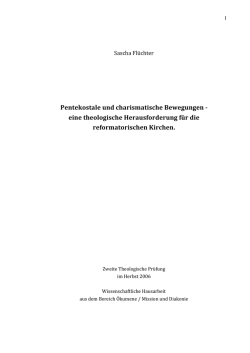 Pentekostale und charismatische Bewegungen
