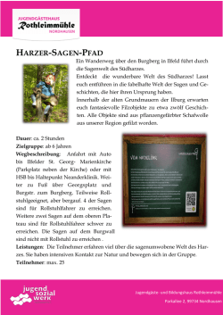 harzer-sagen-pfad - Jugendg&auml;ste- und Bildungshaus Rothleimm&uuml;hle