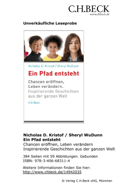 Ein Pfad entsteht