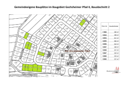 Gemeindeeigene Bauplätze im Baugebiet Gochsheimer Pfad II