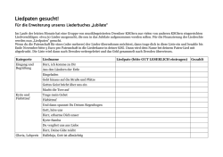 Jubilate Liedpatenliste