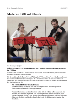 Darmstädter Echo - Musikschule Darmstadt