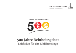 500 Jahre Reinheitsgebot - beim Deutschen Brauer-Bund