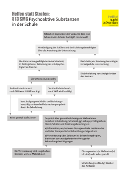 Helfen statt Strafen: § 13 SMGPsychoaktive Substanzen in der Schule