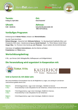 Infos zu den Firmenpaketen und Mediapartnern