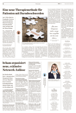 Eine neue Therapiemethode f&uuml;r Patienten mit Darmbeschwerden