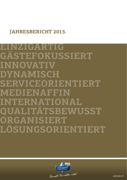 Jahresbericht 2015