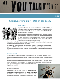 INFO: Strukturierter Dialog