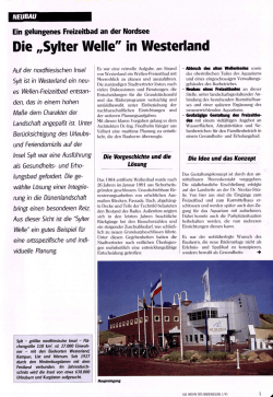 Die &bdquo;Sylter Welle" in Westerland