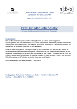 Prof. Dr. Manuela Kalsky