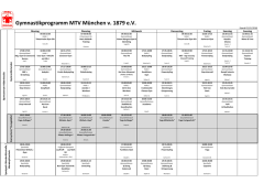 Gymnastikprogramm - von MTV 1879 M&uuml;nchen