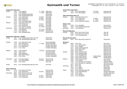 Gymnastik und Turnen - TSV Forstenried M&uuml;nchen e.V.