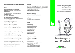 Infoblatt Essst&ouml;rungen