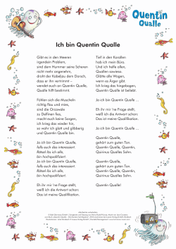 Songtexte Quentin Qualle - Die Muräne hat Migräne