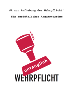 Ein ausf&uuml;hrliches Argumentarium