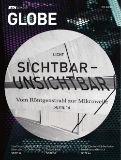 Globe 2/2015: Sichtbar - unsichtbar