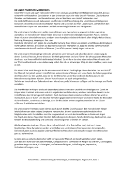 DIE UNSICHTBAREN FREMDENERGIEN