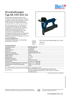 Druckluftnagler Typ SK 335-201 GL