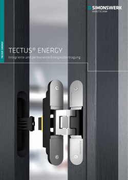 tectus® energy - Link Beschlagtechnik AG