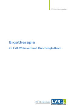 Konzept Ergotherapie im LVR-Wohnverbund Mönchengladbach