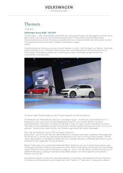 IAA 2015 - Volkswagen AG