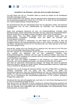 Immobilien in der Erbmasse – jetzt oder doch erst später übertragen