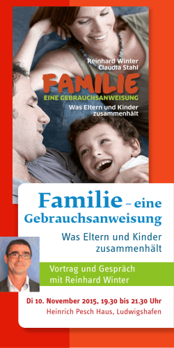 Familie– eine Gebrauchsanweisung - Familienbildung im Heinrich