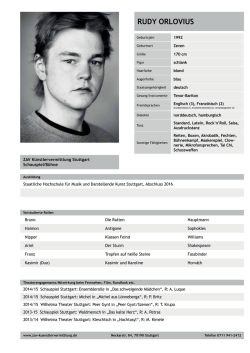 RUDY ORLOVIUS ZAV Bogen