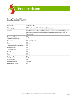 Hot-Dog-W&uuml;rstchen Salzbrenner Basis VPE: Btl 25x40g / ST