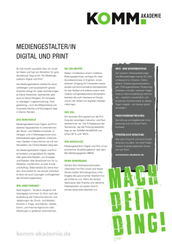 informationsblatt mediengestalter - KOMM