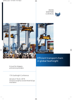 Efficient transport chain in global Seafreight