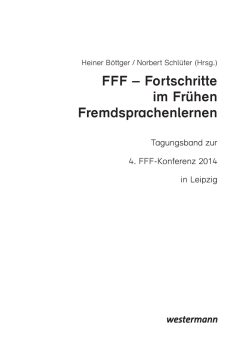 FFF &ndash; Fortschritte im Fr&uuml;hen Fremdsprachenlernen