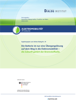 die Zukunft geh&ouml;rt der Brennstoffzelle.