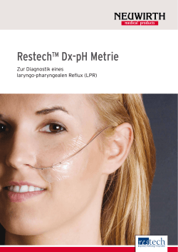 RESTECH Broschüre - Neuwirth Medical Products
