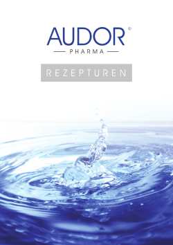 Rezepturmappe - Audor Pharma