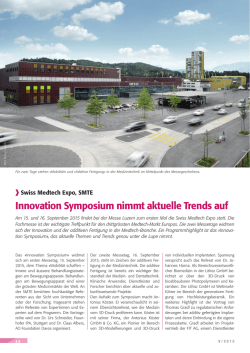 Innovation Symposium nimmt aktuelle Trends auf