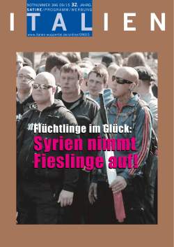 Syrien nimmt Fieslinge auf! - iTALien - Magazin