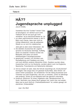 H&Auml;?? Jugendsprache unplugged