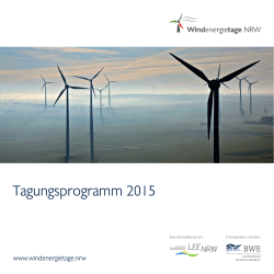 Nordrhein-Westfalen - Windenergietage NRW